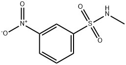 N-メチル-3-ニトロベンゼンスルホンアミド 化学構造式