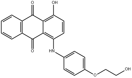 1-hydroxy-4-[[4-(2-hydroxyethoxy)phenyl]amino]anthraquinone Structure