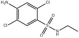 4-amino-2,5-dichloro-N-ethylbenzenesulphonamide Structure