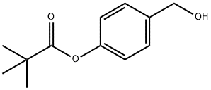 4-(羟甲基)苯基三甲基乙酸盐, 59012-91-8, 结构式