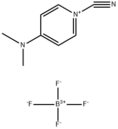１シアノ４（ジメチルアミノ）ピリジニウムテトラフルオロボレイト 化学構造式