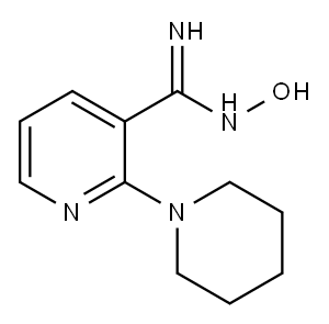 N'-hydroxy-2-piperidin-1-ylpyridine-3-carboximidamide Structure
