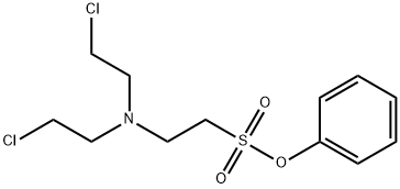 Phenyl 2-(bis(2-chloroethyl)amino)ethanesulfonate Struktur