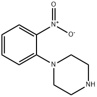 1-(2-ニトロフェニル)ピペラジン 化学構造式