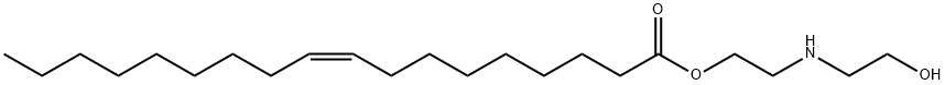 2-[(2-hydroxyethyl)amino]ethyl oleate Structure