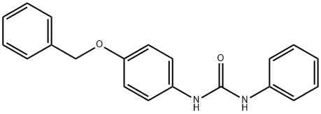 3-phenyl-1-(4-phenylmethoxyphenyl)urea Struktur