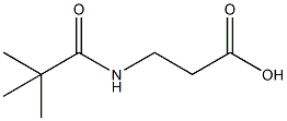 3-[(2,2-DIMETHYLPROPANOYL)AMINO]PROPANOIC ACID Struktur