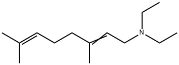 N,N-Diethyl-3,7-dimethyl-2,6-octadiene-1-amine Structure