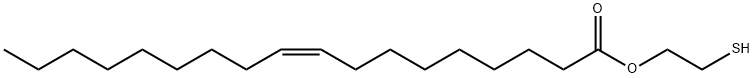 (Z)-9-オクタデセン酸2-メルカプトエチル 化学構造式