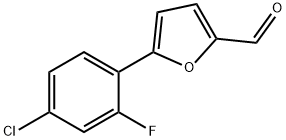 5-(4-CHLORO-2-FLUOROPHENYL)-2-FURALDEHYDE Structure