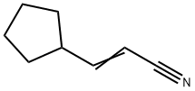 3-シクロペンチルアクリロニトリル 化学構造式
