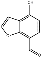 7-Benzofurancarboxaldehyde,  4-hydroxy- Structure