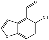 4-Benzofurancarboxaldehyde,  5-hydroxy- Structure