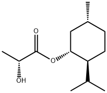 (R)-2-ヒドロキシプロピオン酸(1R,2S,5R)-2-イソプロピル-5-メチルシクロヘキシル 化学構造式