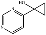 Cyclopropanol, 1-(4-pyrimidinyl)- (9CI) Structure