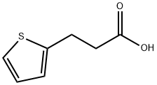 2-チオフェンプロピオン酸 化学構造式