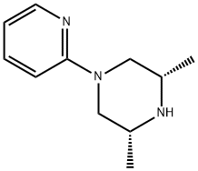 Piperazine, 3,5-dimethyl-1-(2-pyridinyl)-, cis- (9CI) Structure