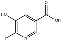 3-PYRIDINECARBOXYLIC ACID, 5-HYDROXY-6-IODO- Structure