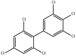 2,3',4,4',5',6-ヘキサクロロビフェニル 化学構造式