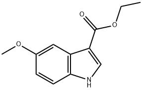 5-メトキシ-1H-インドール-3-カルボン酸エチル 化学構造式