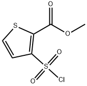 Methyl 3-chlorosulfonylthiophene-2-carboxylate Struktur