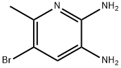 5-ブロモ-6-メチル-2,3-ピリジンジアミン 化学構造式