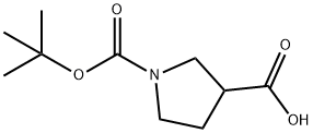 1-Boc-pyrrolidine-3-carboxylic acid Struktur