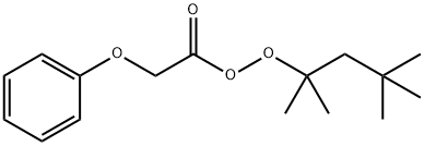 2,4,4-三甲基戊基-2-过氧化苯氧基醋酸酯 结构式