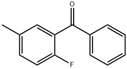 2-フルオロ-5-メチルフェニル(フェニル)ケトン 化学構造式