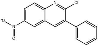2-CHLORO-6-NITRO-3-PHENYLQUINOLINE Structure
