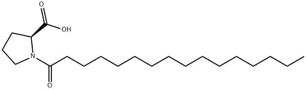 1-(1-オキソヘキサデシル)-L-プロリン 化学構造式