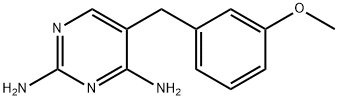 5-(3-メトキシベンジル)ピリミジン-2,4-ジアミン 化学構造式
