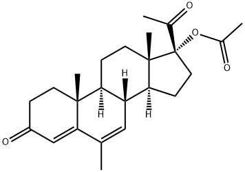 醋酸甲地孕酮, 595-33-5, 结构式