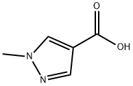 1-メチルピラゾール-4-カルボン酸 化学構造式