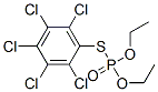 Phosphorothioic acid O,O-diethyl S-(pentachlorophenyl) ester 结构式