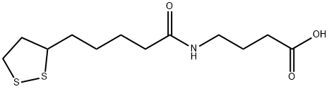 4-[[5-(1,2-Dithiolan-3-yl)-1-oxopentyl]amino]butanoic acid Structure