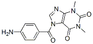 1H-Purine-2,6-dione,  7-(4-aminobenzoyl)-3,7-dihydro-1,3-dimethyl- Structure