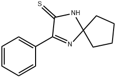 3-フェニル-1,4-ジアザスピロ[4.4]ノン、非★-3-エン-2-チオン 化学構造式