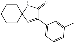 3-(3-メチルフェニル)-1,4-ジアザスピロ-[4.5]デス-3-エン-2-チオン 化学構造式