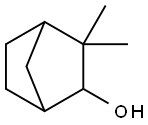 3,3-ジメチルビシクロ[2.2.1]ヘプタン-2-オール 化学構造式