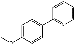 2-(4-メトキシフェニル)ピリジン 化学構造式