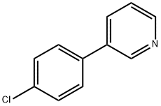 3-(4-クロロフェニル)ピリジン 化学構造式