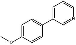 3-(4-メトキシフェニル)ピリジン 化学構造式