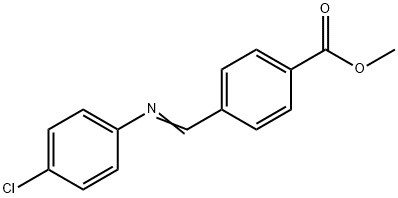 methyl 4-[[(4-chlorophenyl)imino]methyl]benzoate Structure