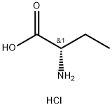 (S)-2-アミノブタン酸塩酸塩 化学構造式