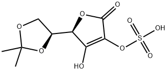 5-O,6-O-Isopropylidene-L-ascorbic acid 2-sulfate Structure