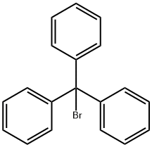 トリフェニルメチルブロミド 化学構造式