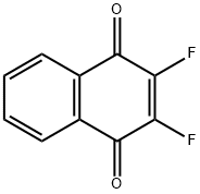 2,3-ジフルオロ-1,4-ナフトキノン 化学構造式