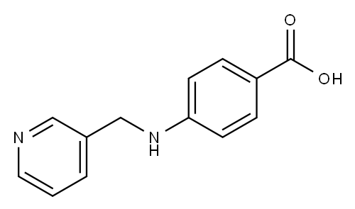 4-((3-pyridinylmethyl)amino)benzoic acid 结构式