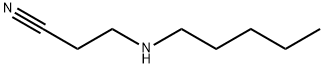 3-(ペンチルアミノ)プロパンニトリル 化学構造式